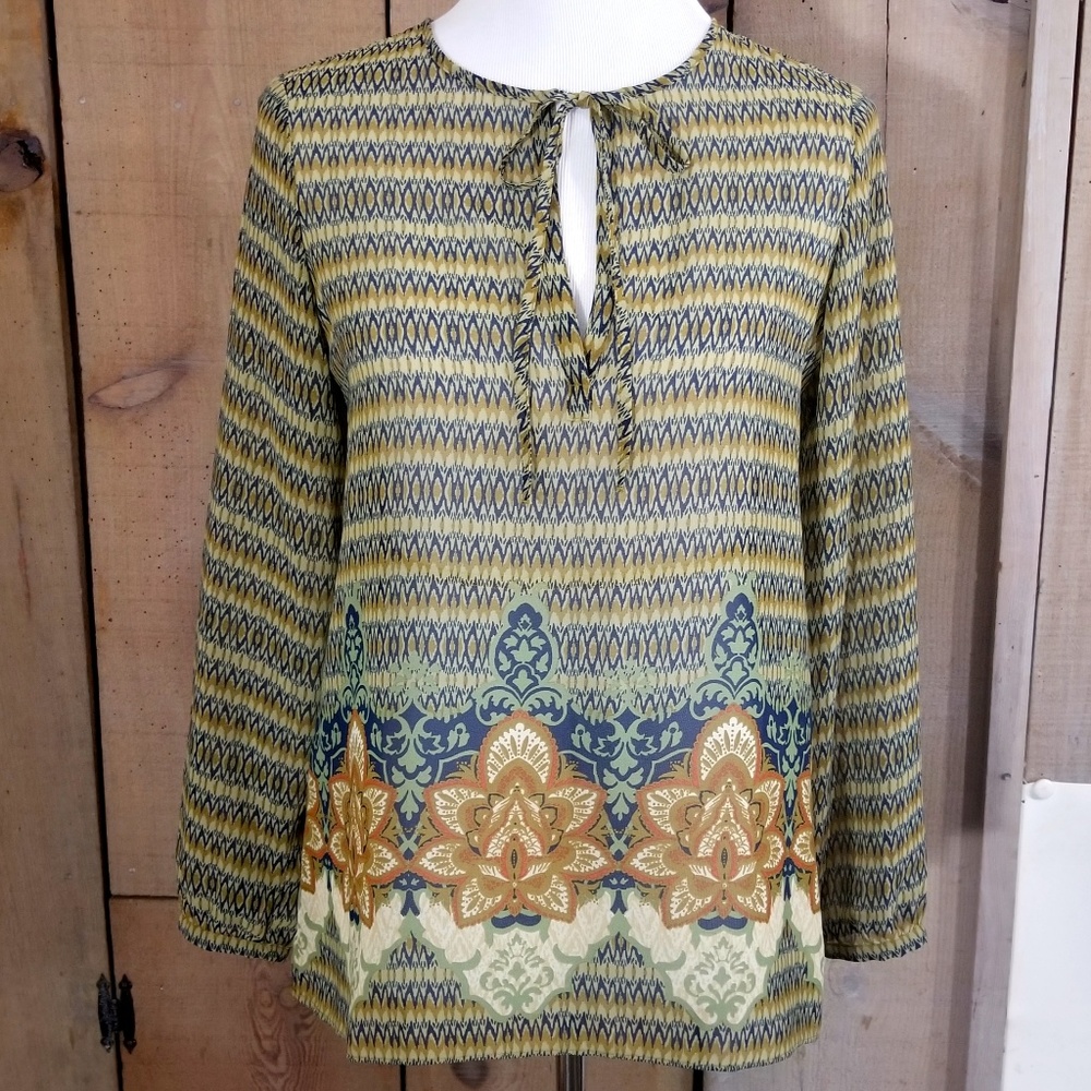 Ann Taylor Petites Sheer Blouse Tunic Size XSP